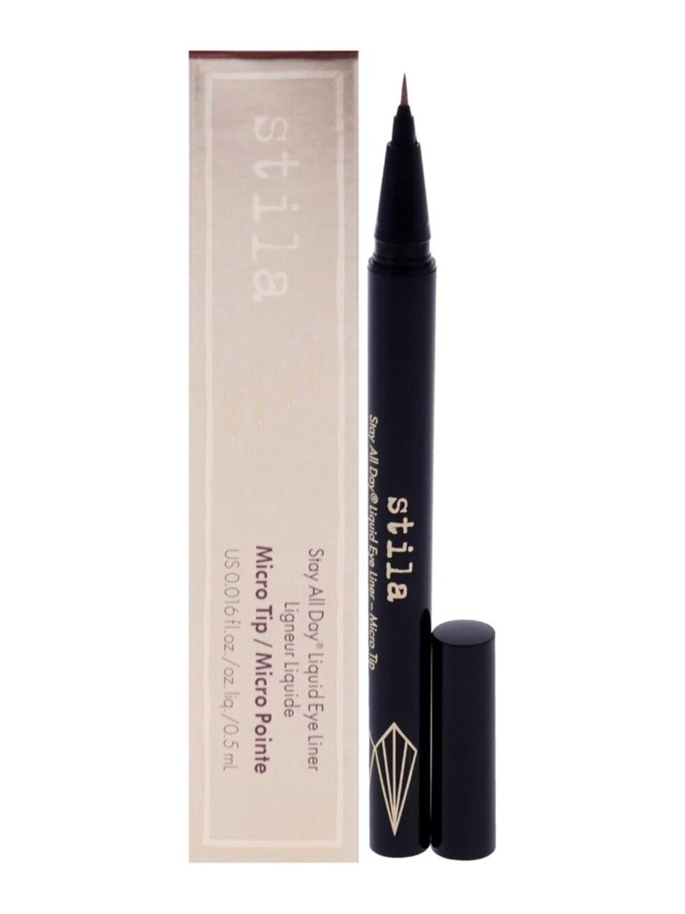 Stila Stay All Day Liquid Eyeliner Micro Tip Shimmering Quartz 0.016 oz New FS